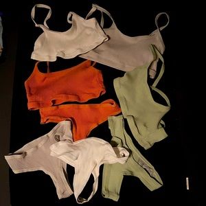 Assorted color bra and panty